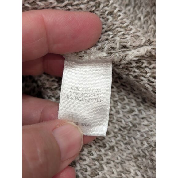 ☁️ Cozy Pure Jill Marled Knit Mock Neck Tunic Sweater - Size Small - Picture 2 of 7